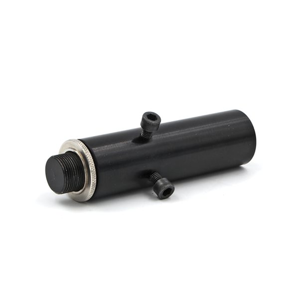Black Mic Stand Adapter laying on its side