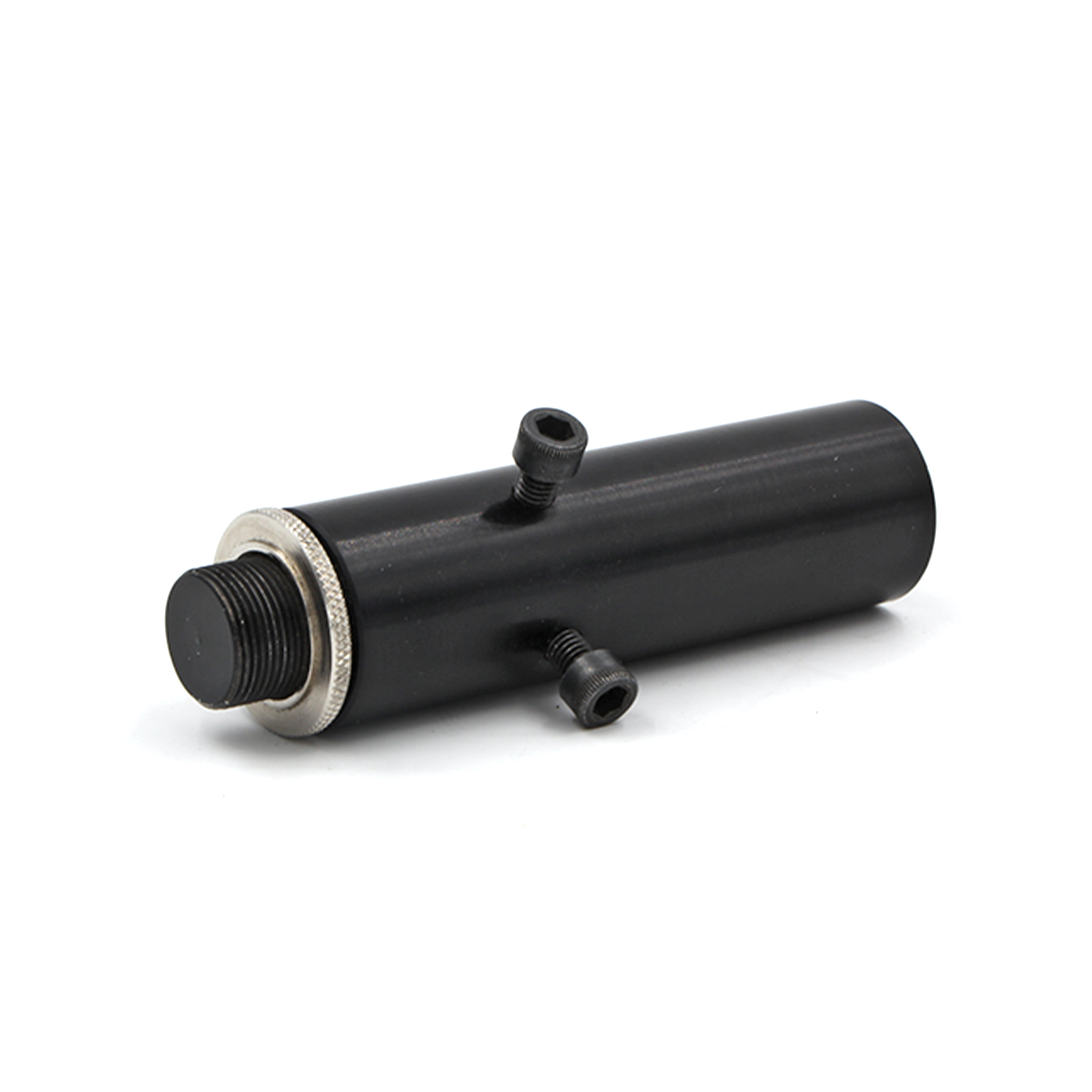 Black Mic Stand Adapter laying on its side